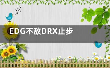 EDG不敌DRX止步八强 第三把是真没看懂非得硬推中路的水晶